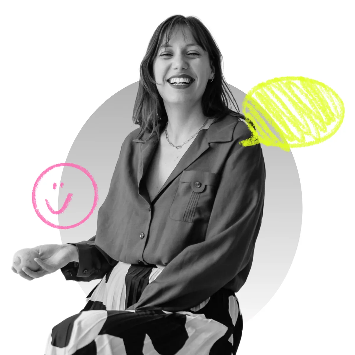 Mathilde Jadaud, souriante